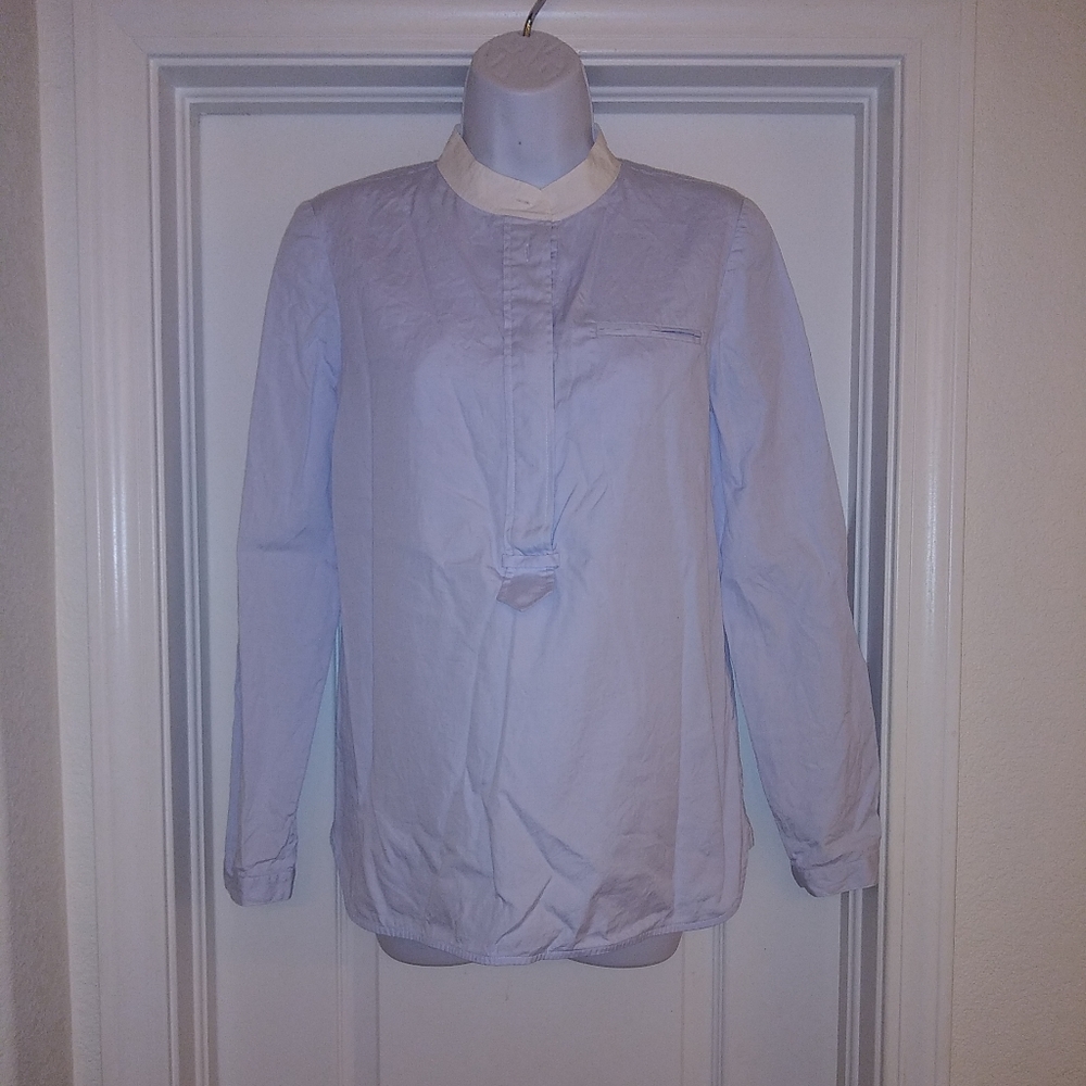 Tory Burch Pullover Button Down Dress Top Blouse